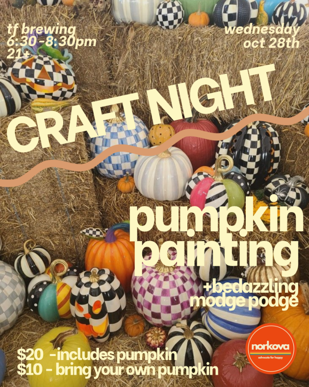 Join us!! – Craft Night!!! Pumpkin Painting at TF Brewing – TF Brewing ...