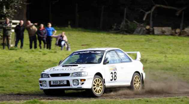 Rally car demonstration