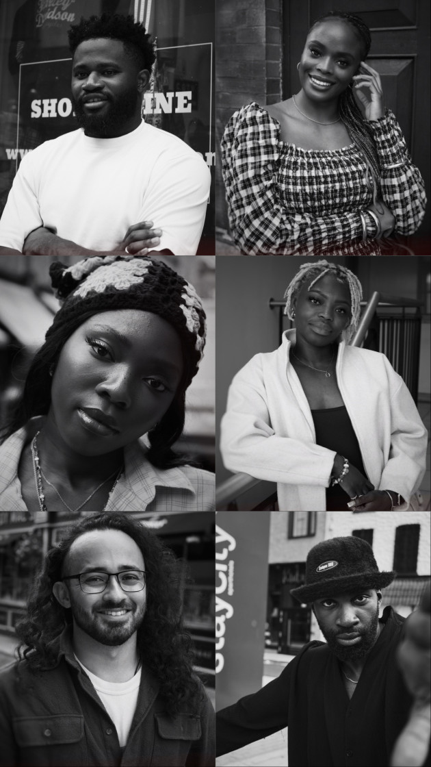 Six Black & White headshot images of six individuals