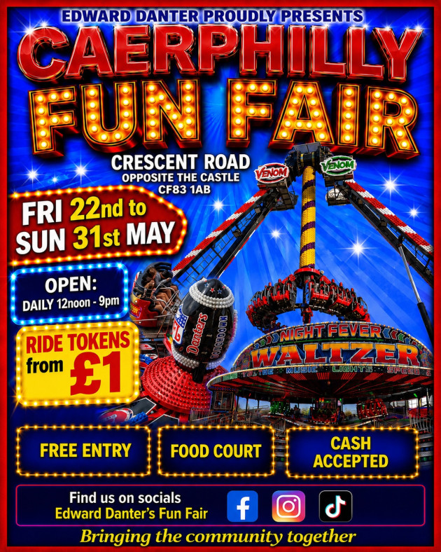 Fun Fair Ride Paper Token Buy Ride Tokens – Caerphilly Spring Fun Fair – Crescent Road, Caerphilly