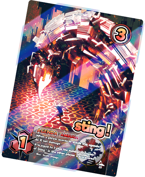 Sting! alt-art card for netrunner