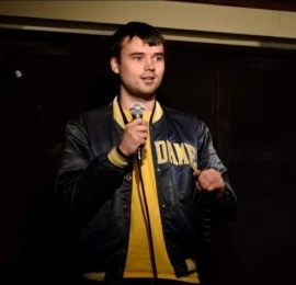 Image contains comedian Brendan Smith. Brendan is set to perform at Common Roots Brewing on October 24th at 8pm. Tickets at revhouselive.com