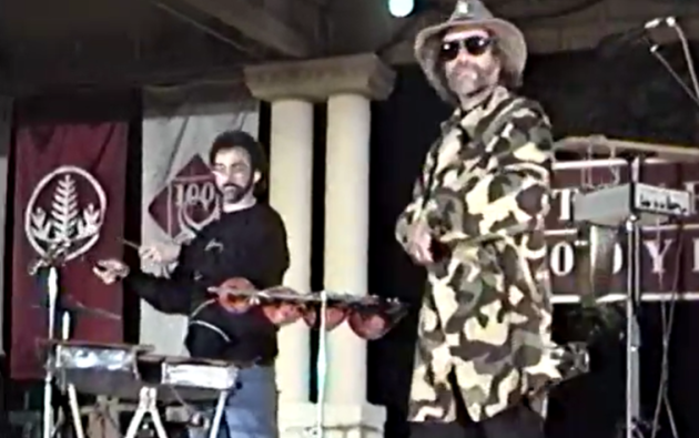 Mark Goldstein and Don Buchla in the original performance of En Plein Vol