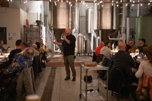 Jake leading the whiskey tasting