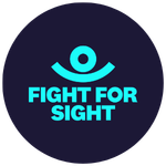 Fight for Sight Cyan logo