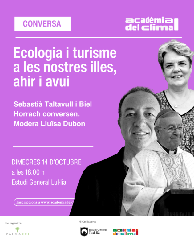 Cartell: Ecologia i turisme a les nostres illes, ahir i avui