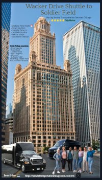 WACKER DRIVE🏈SHUTTLE to SOLDIER FIELD🎤(SHARED SHUTTLE)🐻BEARS GAME image