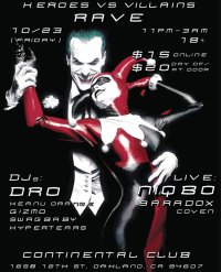 Heroes VS Villains Rave image