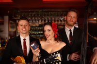 Swing into Christmas with The Victoria Bass Trio image