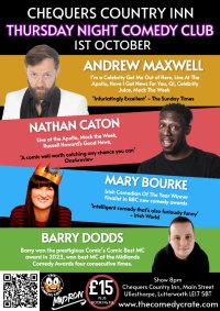 Live Comedy at Chequers Country Inn image