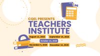 Teachers Institute (5 Sessions) image