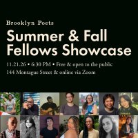 Brooklyn Poets Summer & Fall Fellows Showcase image