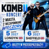 Koncert KOMBII 2027 | Londyn, Sheffield image