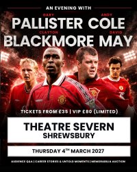 An Evening with Manchester United Legends - Shrewsbury (Andy Cole, David May, Clayton Blackmore, Gary Pallister) image