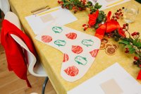 Lino Print Your Own Christmas Stocking image