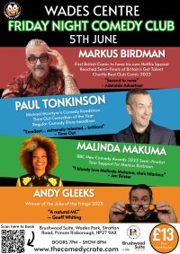 Live Comedy at The Wades Centre image