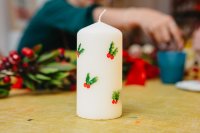 Festive Candle Painting Workshop (with BYOB) image