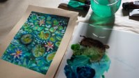 Oil Pastel Wax Resist Workshop image