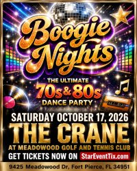 BOOGIE NIGHTS The Ultimate 70’s & 80’s Dance Party image