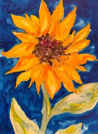 Class | Art with Dana Childs | Sunflower & Sky:  A Watercolor Workshop image