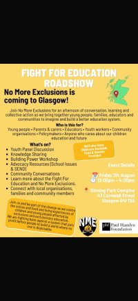 Fight for Education Roadshow - Glasgow image