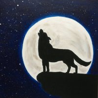 Class | Adult Paint & Sip | Howling at the Moon image