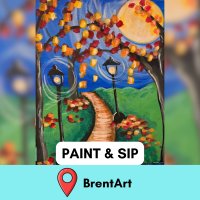 Paint & Sip at BrentArt: R&B Theme image
