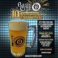 Basic City Beer Co.'s 10TH ANNIVERSARY OKTOBERFEST PARTY!! image