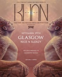 KHAN (AU) - 'That Fair and Warlike Form' European Tour - Glasgow w/ Skin Thief (AU) image