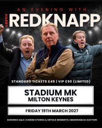 An Evening With Harry Redknapp at Stadium MK image