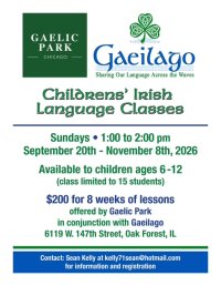 Children's Irish Language Classes image