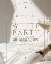 White Party Mixer for Ages 27 to 42 image