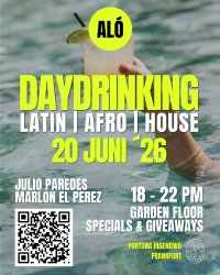 🌴 ALÓ DAYDRINKING Frankfurt | Latin - Afro - House | 20. Juni '26 image