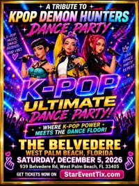 K-POP ALL-AGES DANCE PARTY (A Tribute to the KPOP Demon Hunters DJ Dance Party image