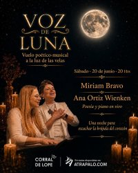 Voz de Luna: Vuelo poético-musical a la luz de las velas image