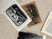 Lino Printed Christmas Cards image
