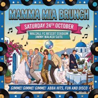 The Incredible Mamma Mia! Brunch, Walsall, Walsall FC Bescot Stadium Jimmy Walker Suite image
