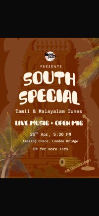 Souljam South Open mic with Live music Band and DJ Rob for After Party image