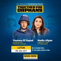 Luton - Fundraising Dinner - TV Star Nadia Afgan & Palestinian Journalist Youmna El Sayed - Together for Orphans image