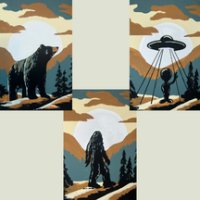 07/18 🌲🛸 Backcountry Paint Party: Alien, Bigfoot, or Bear?! 🐾🌄 7pm image