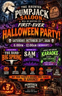 Pumpjack Saloon HAUNTED HALLOWEEN Event image