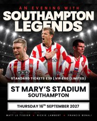 An Evening with Southampton Legends at St Mary's Stadium (Matt Le Tissier, Rickie Lambert & Francis Benali) image