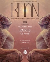 KHAN (AU) - 'That Fair and Warlike Form' European Tour - Paris w/ Skin Thief (AU) & Homecoming image