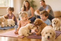 Pawty Yoga | Puppy Yoga in Memorial — Aug 8 & 9 image