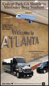 Atlanta Airport Hotel🏈Shuttle College Park GA to🎤Mercedes-Benz Stadium image