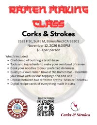 11/12 Ramen Making Class 6PM image