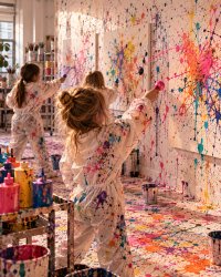 THE SPACE Kids – Actionpainting image