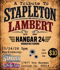 Stapleton/Lambert Tribute @ Hangar 24 Orange County! image