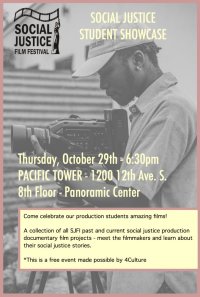 Social Justice Film Institute Student Showcase Mini Film Festival 2026 - Free to the Public image