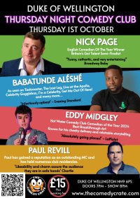 Live Comedy at The Duke of Wellington image